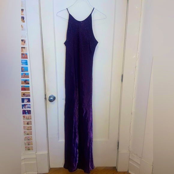 SOLD 90’s Vintage Jessica Vampy Gothic Prom Dress - Picture 2 of 8